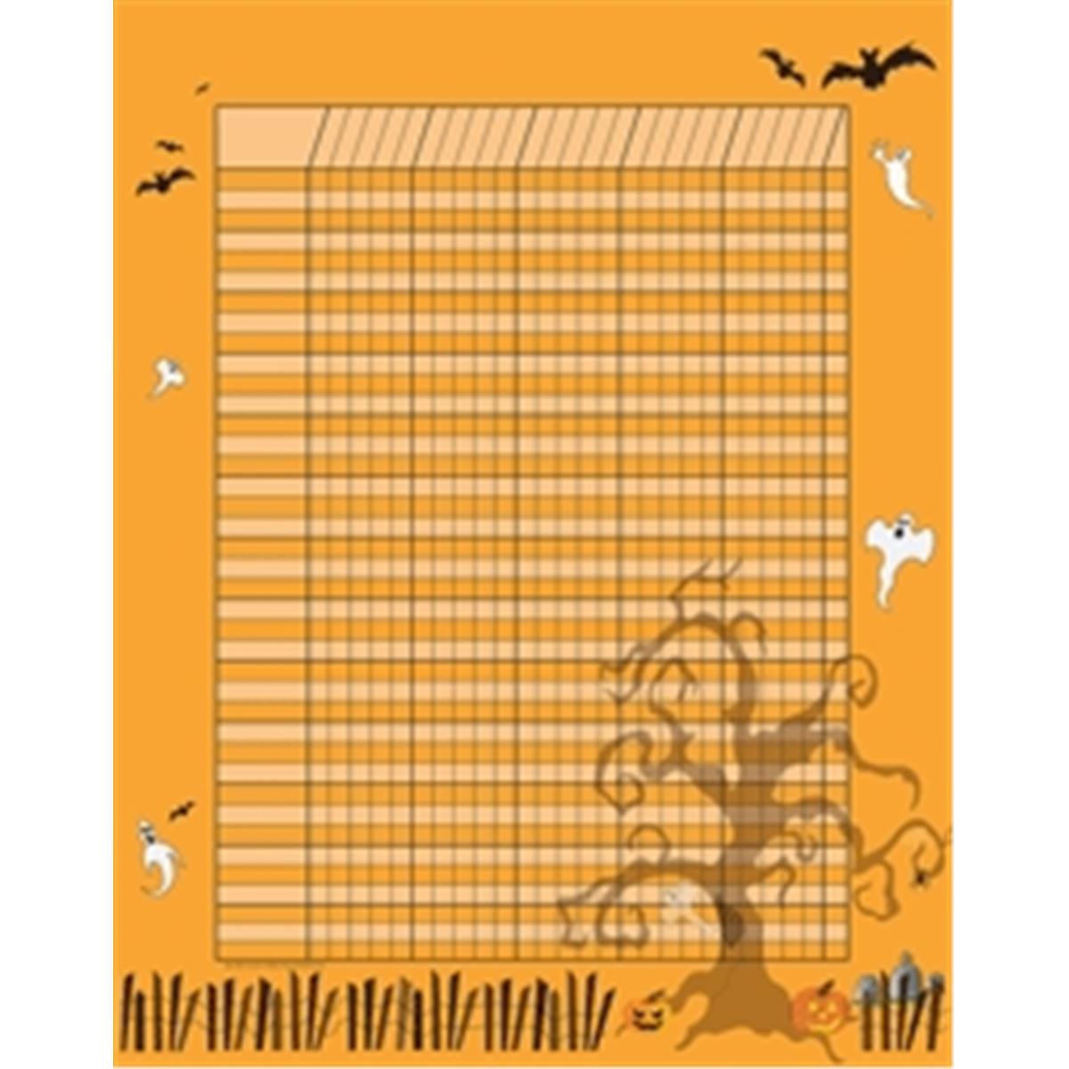 Se-3367 22 X 28 In. Vertical Chart Theme, Halloween - October