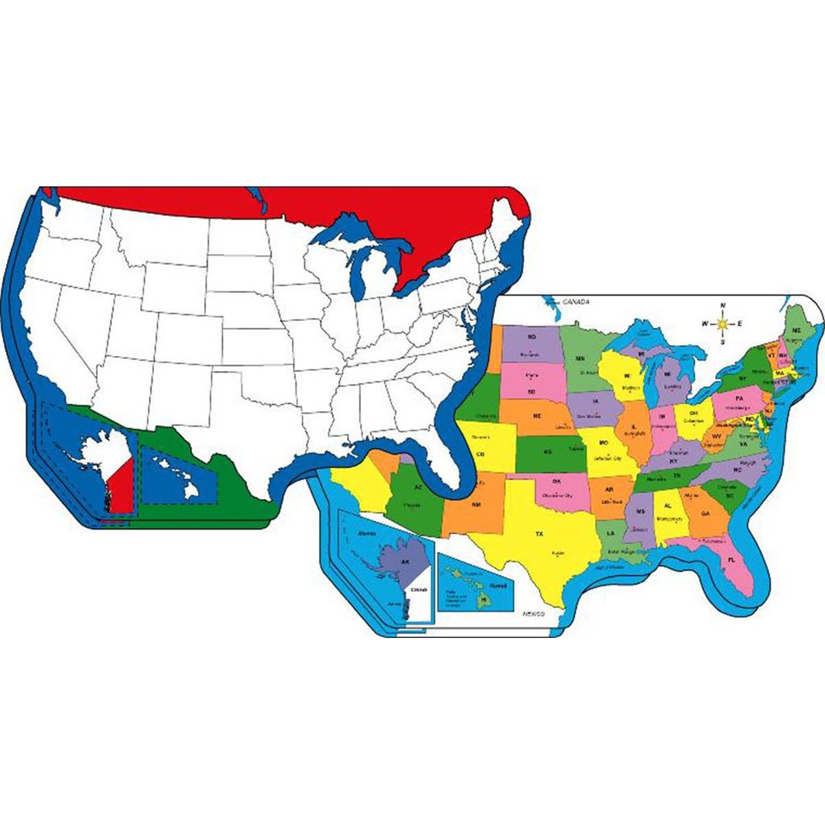 Se-4022 9 X 16 In. U.s. Pratice Map Combo Double Pack, 120 Sheets Per Pack