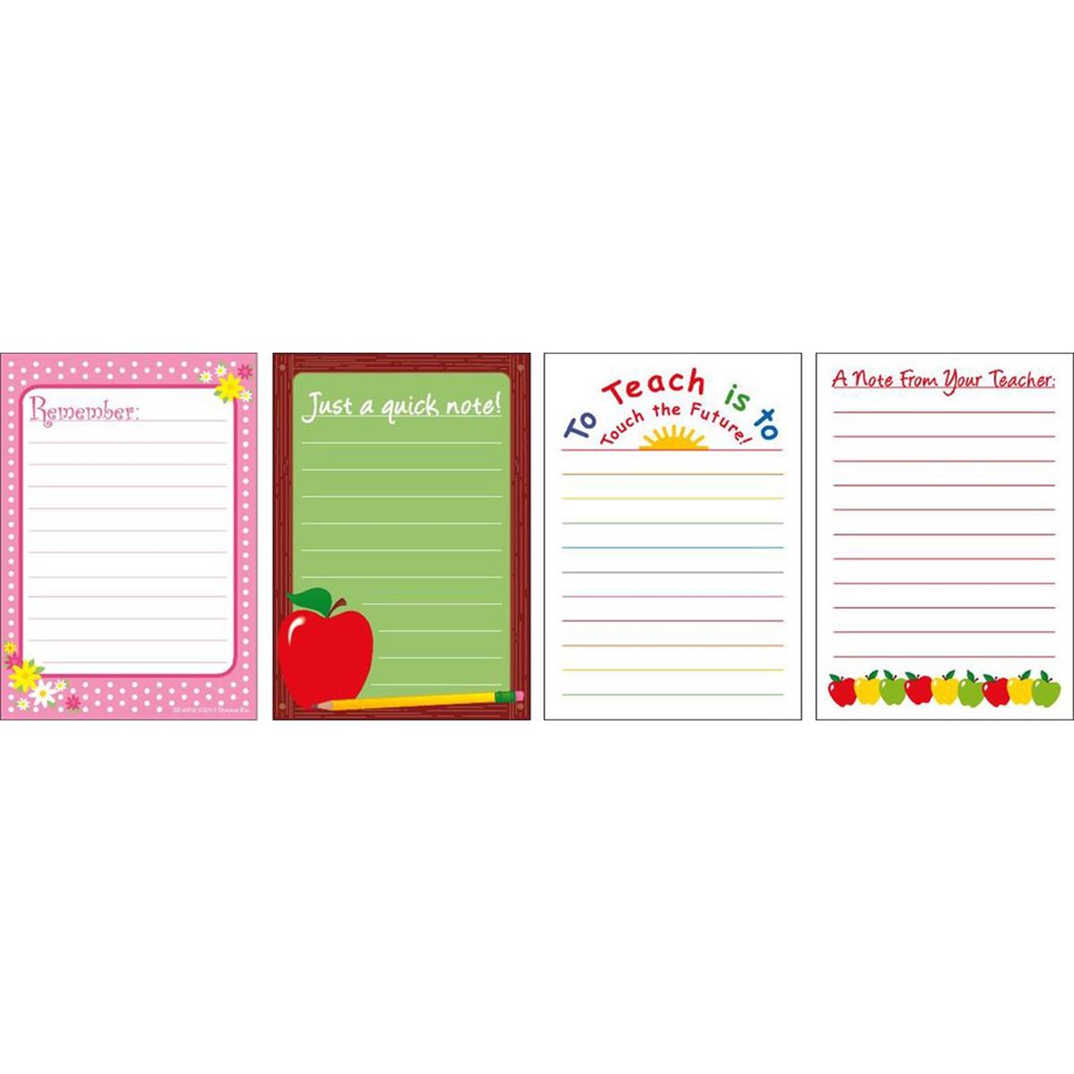 Se-4035 3 X 9 In. Notes & Quotes, Quick Notes - 140 Sheets Per Pack - Set Of 4