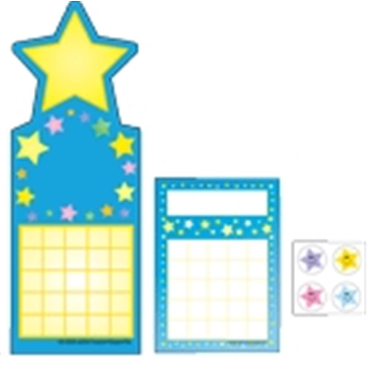 Se-4040 9 X 6 In. Incentive Sticker Set, Star - 3 Piece