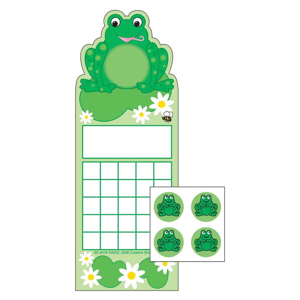 Se-4059 3 X 9 In. Incentive Sticker Set, Frog - 6 Sheets Per Pack & 288 Count