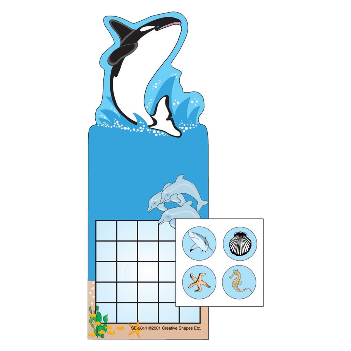 Se-4070 3 X 9 In. Incentive Sticker Set, Ocean - 6 Sheets Per Pack & 288 Count