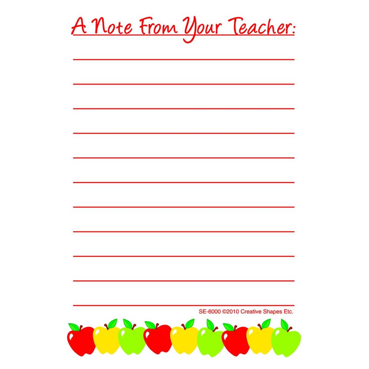 Se-6000 3.5 X 5 In. Notes & Quotes, Teacher Note - 35 Sheets Per Pack