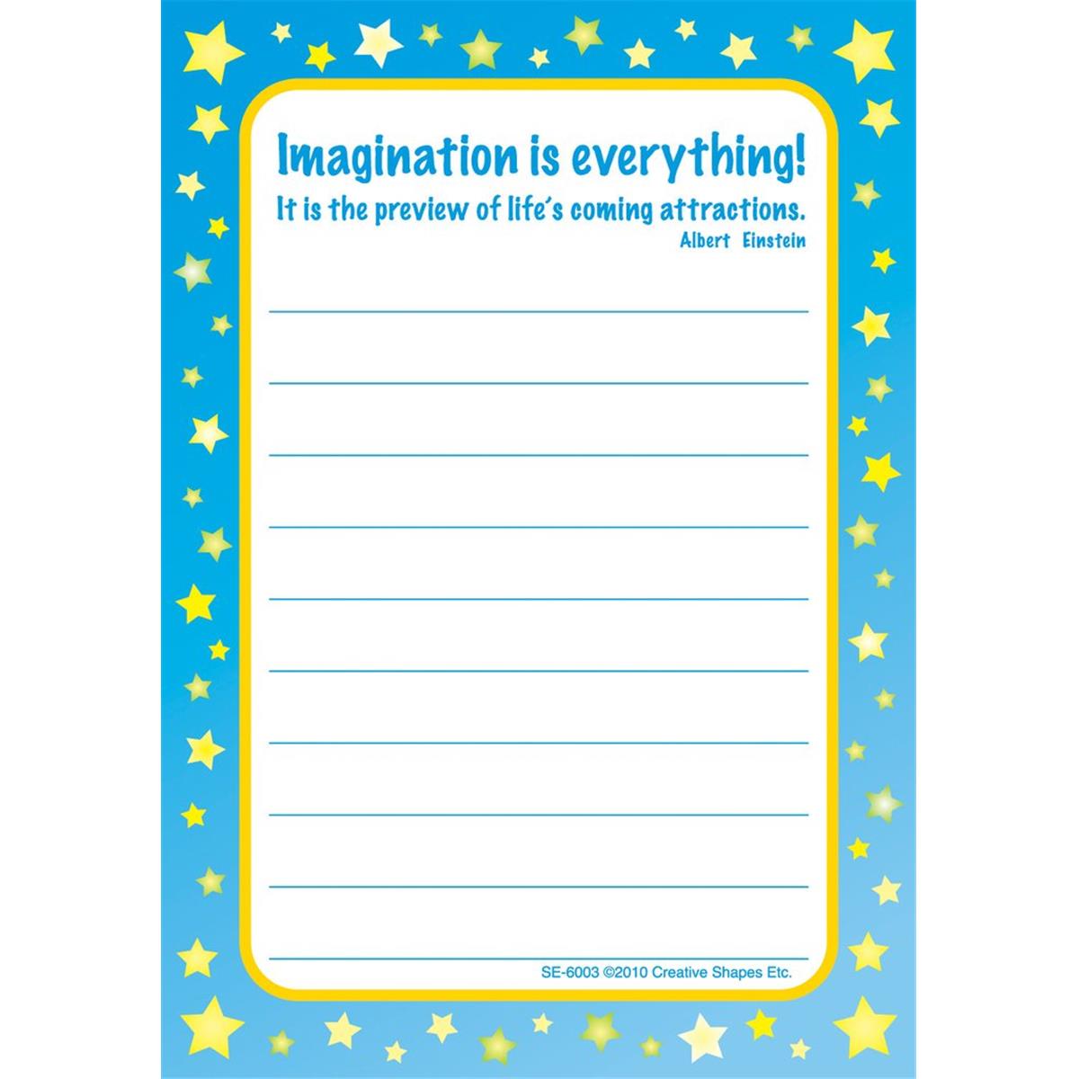 Se-6003 3.5 X 5 In. Notes & Quotes, Imagination - 35 Sheets Per Pack