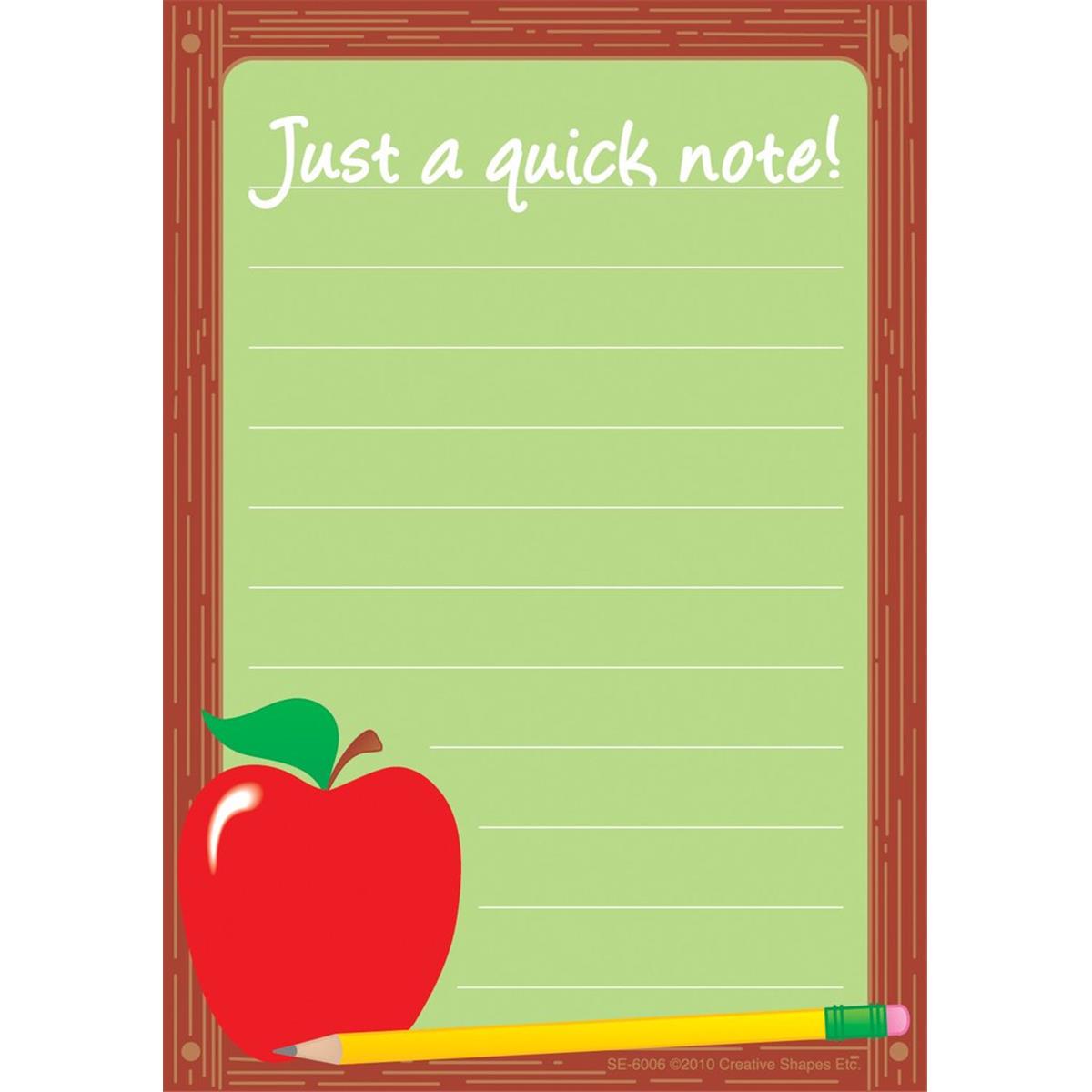 Se-6006 3.5 X 5 In. Notes & Quotes, A Quick Note - 35 Sheets Per Pack
