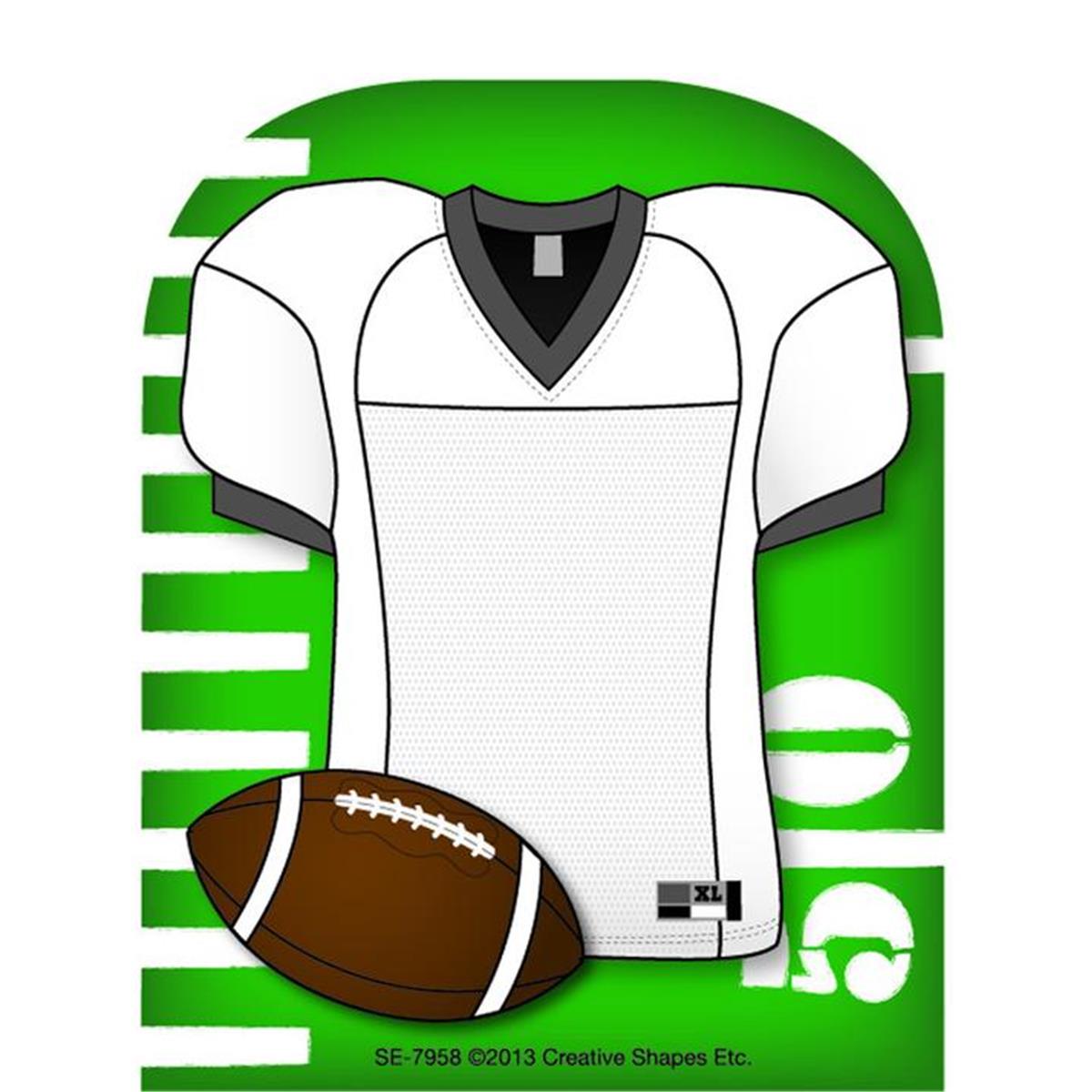 Se-7958 4.5 X 4 In. Mini Notepad, Football Jersey - 35 Sheets Per Pack