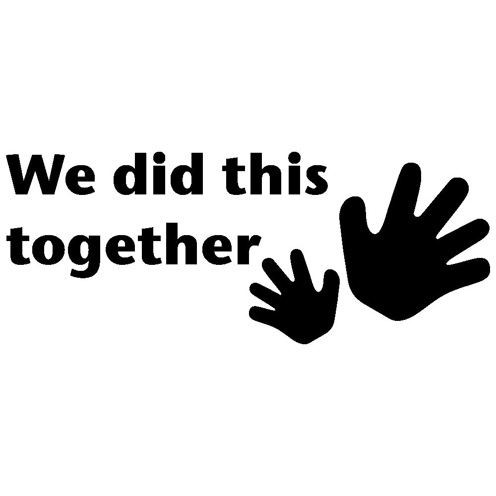 SE-1503 1 x 3.25 in. We Did Together Self Inking Teacher Stamp