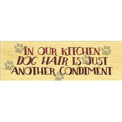 03169 17 X 5.5 X .5 In. In Our Kitchen-dog Wall Plaque