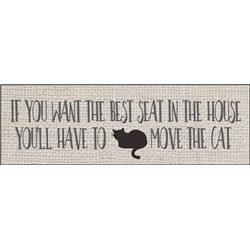 03172 17 X 5.5 X .5 In. If You Want-cat Wall Plaque