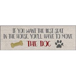 03173 17 X 5.5 X .5 In. If You Want-dog Wall Plaque