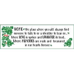 03199 17 X 5.5 X .5 In. Home Wall Plaque