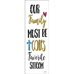 03345 17 X 5.5 X .5 In. Our Family-sitcom Wall Plaque