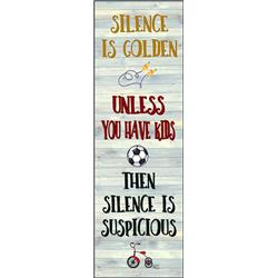 3550 Silence Is Golden Wall Plaque
