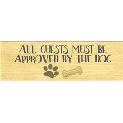 03579 17 X 5.5 X .5 In. All Guests-dog Wall Plaque