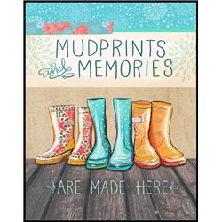 13649 Mudprints & Memories Wall Plaque
