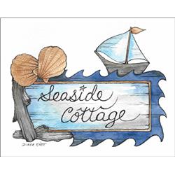 13688 11 X 14 X 0.25 In. Seaside Cottage Wall Plaque