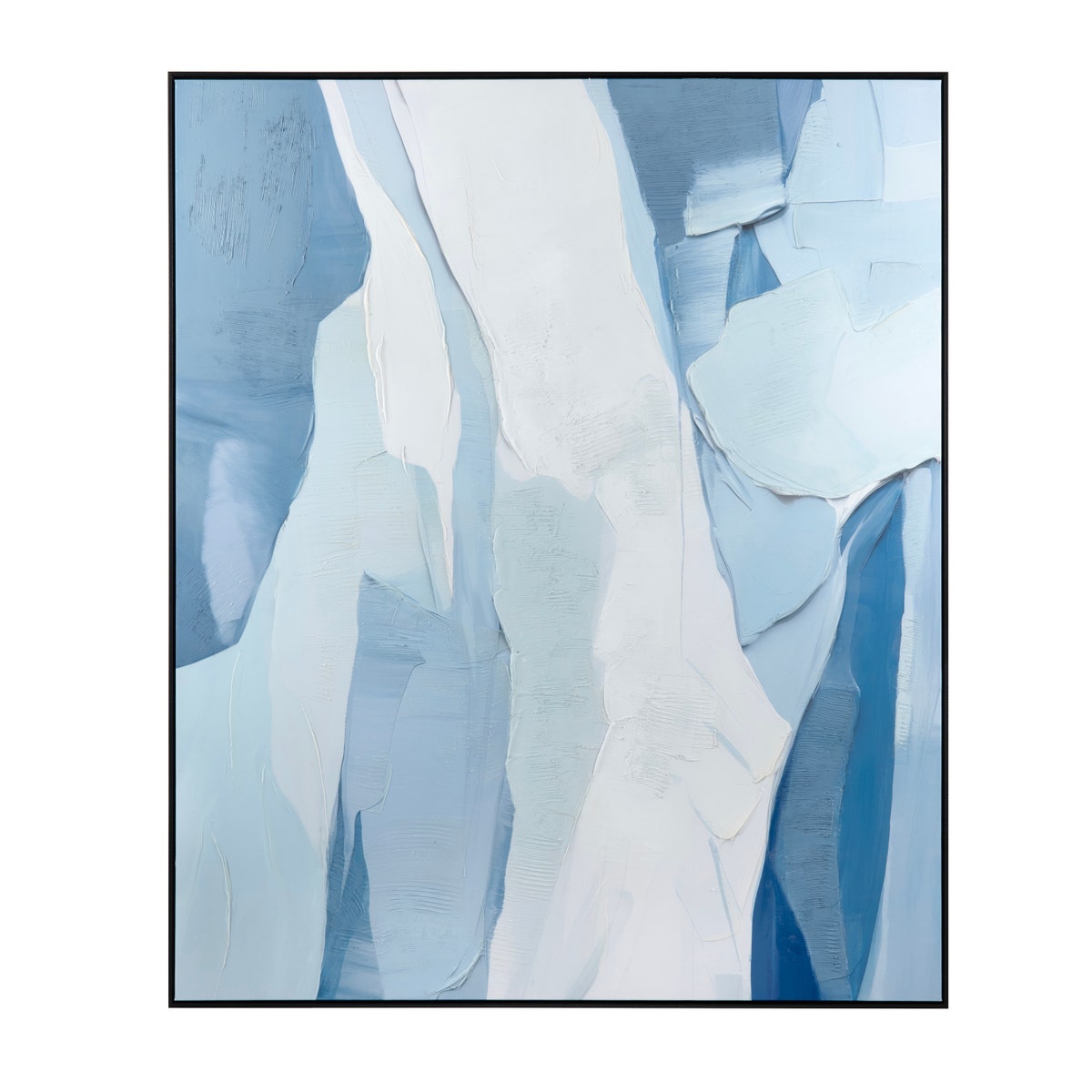 Crestview CVTOP3426 Something Canvas Wall Art, Blue & White