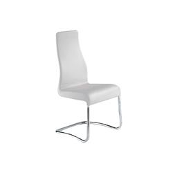 Tc-2004-wh Florence Leather Dining Chair, Italian White - 40.5 X 17 X 16 In.
