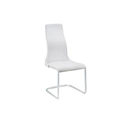 Tc-2003-wh Vero Leather Dining Chair, Italian White - 41.5 X 18 X 18.5 In.