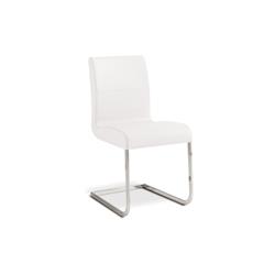 Tc-2005-wh Stella Leather Dining Chair, Italian White - 38 X 17.5 X 16.5 In.