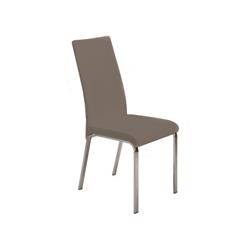 Tc-2007-t Loto Leather Dining Chair, Italian Taupe - 39.5 X 16 X 16.5 In.