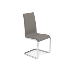 Tc-2020-t Aurora Leather Dining Chair, Italian Taupe - 40 X 17 X 17 In.