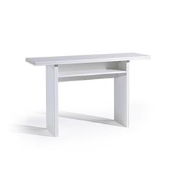 Tc-530-wh Ritz Extendable Console & Dining Table, White Wood Grain - 30 X 47 X 14 In.