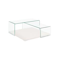 Cb-1100-wh Kinetic Coffee Table, White Lacquer - 18 X 47.5 X 47.5 In.