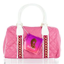 Pifbag Friday Pink Quilted Satchel Purse Hand Bag