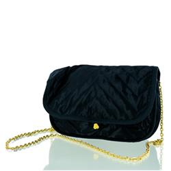 Bag Black Shoulder Bag With Gold Chain