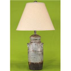 14-c3b 6.5 In. Greystone Small Slenderr Crock Table Lamp
