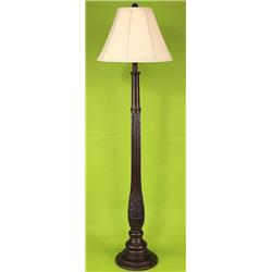 Coast Lamp Manufacturer 14-c16c Bronze Glaze Band Of Leaves Table Lamp - 30 In.