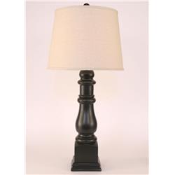 Coast Lamp Manufacturer 14-c21a Distressed Black Country Squire Table Lamp - 34 In.