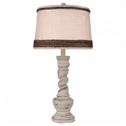 Coast Lamp Manufacturer 14-b2c Shabby Summer Country Twist Table Lamp - 31.5 In.
