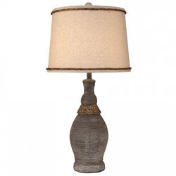 Coast Lamp Manufacturer 14-b3e Driftwood Slender Neck Casual Table Lamp With Rope Accent - 30 In.