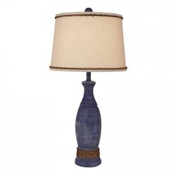 Coast Lamp Manufacturer 16-b10c Weathered Morning Jewel Rope Accent Pedestal Table Lamp