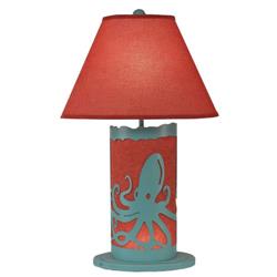 Coast Lamp Manufacturer 16-b12a Cottage & Burlap Sand Dollar Table Lamp With Night Light
