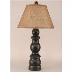 Coast Lamp Manufacturer 12-r4b Distressed Black Farmhouse Table Lamp With Real Pine Cone Accent - 32 In.