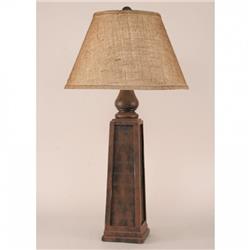 Coast Lamp Manufacturer 12-r4d Rust Pyramid Table Lamp With Real Pine Cone Accent - 33 In.