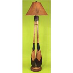 Coast Lamp Manufacturer 15-r12a Stain & Lakeside Accent Rounded Paddle Floor Lamp - 63 In.