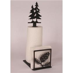 Coast Lamp Manufacturer 15-r22l Iron Pine Cone Paper Towel & Napkin Holder - Burnt Sienna