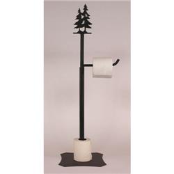 Coast Lamp Manufacturer 15-r23l Iron Double Pine Tree Toilet Paper Stand - Burnt Sienna - 34 In.