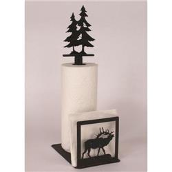 Coast Lamp Manufacturer 15-r26m Iron Elk & Tree Paper Towel & Napkin Holder