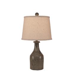 Coast Lamp Manufacturing 3606 Tarpgy Ds-113 Tarnished Pale Grey Small Clay Jug Accent Lamp