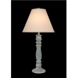 Coast Lamp Manufacturing 17-c1a Atlantic Grey Swirl Candlestick Table Lamp