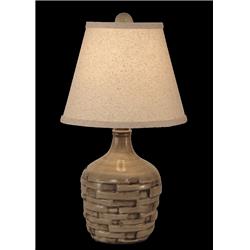Coast Lamp Manufacturing 17-c34c Cottage Glazed Short Thatched Accent Lamp
