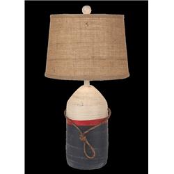 Coast Lamp Manufacturing 17-b12a Cottage & Primary Large Bouy With Rope Accent Lamp