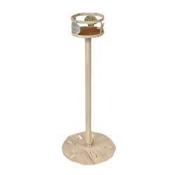 Coast Lamp Manufacturer 17-ba30a Iron Drink Holder Stand With Multi Shell Accent