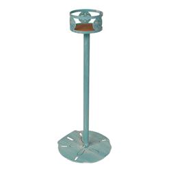 Coast Lamp Manufacturer 17-ba30b Iron Drink Holder Stand With Sand Dollar Accent