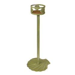 Coast Lamp Manufacturer 17-ba30c Iron Drink Holder Stand With Shell Accent